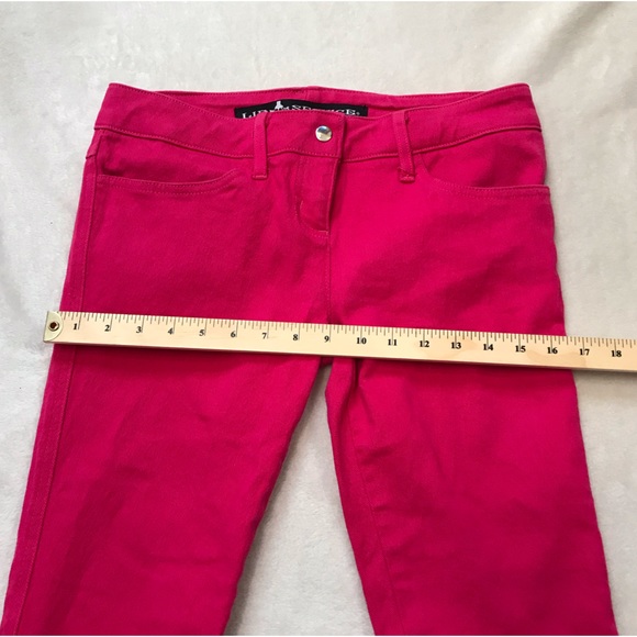 Vintage LIP SERVICE hot pink skinny jeans low rise stretchy denim - Picture 7 of 9